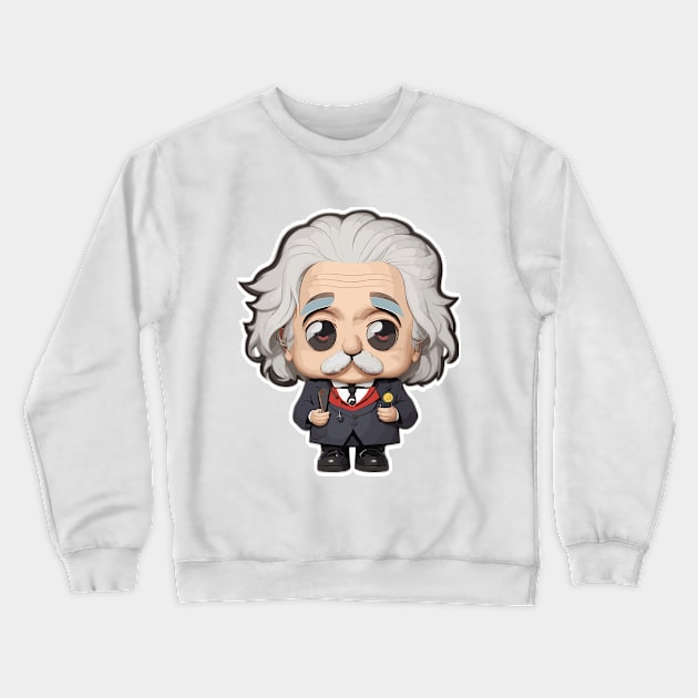 Cute Albert Einstein Crewneck Sweatshirt by manbaito